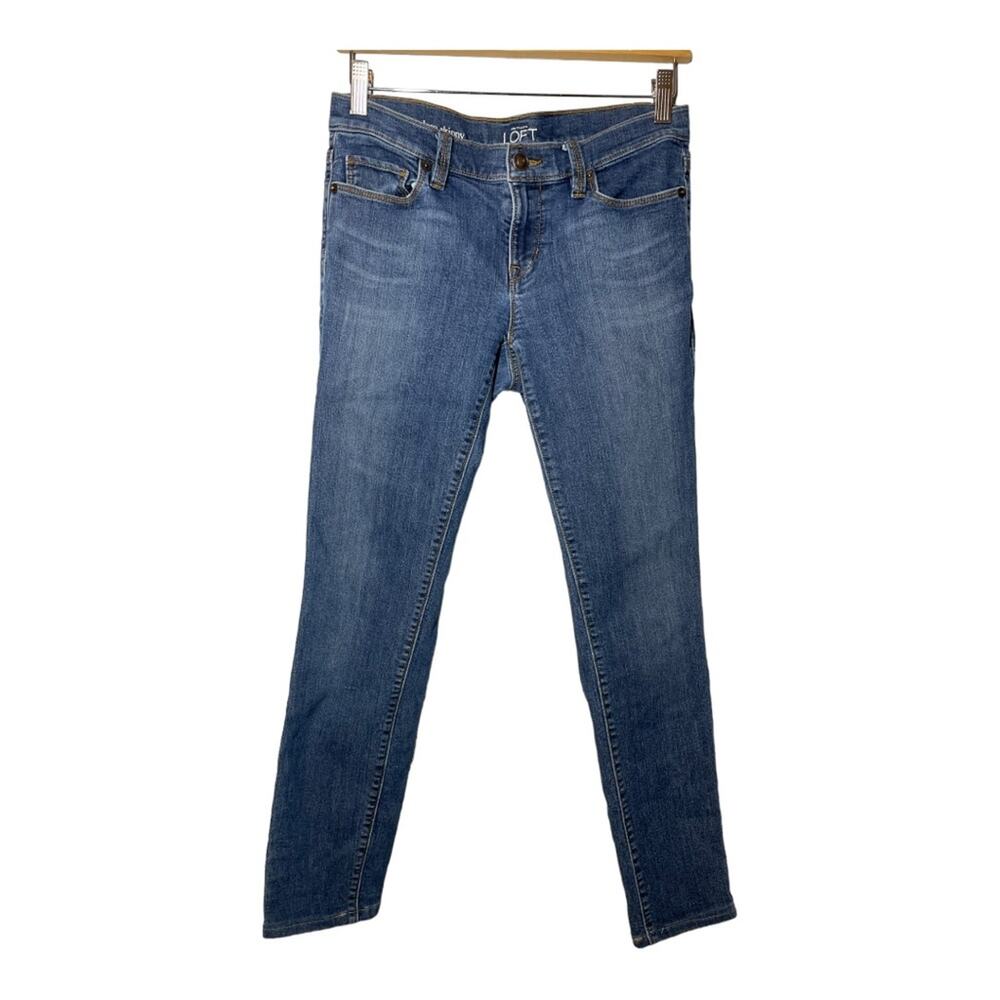 LOFT Modern Skinny Ankle Jean 27/4 Hemmed
